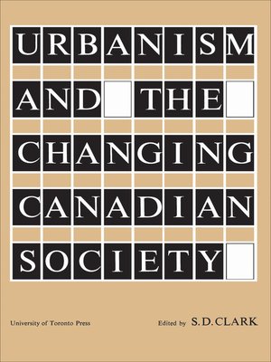 cover image of Urbanism and the Changing Canadian Society